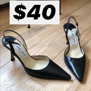 Vintage Jimmy Choo slingback heels